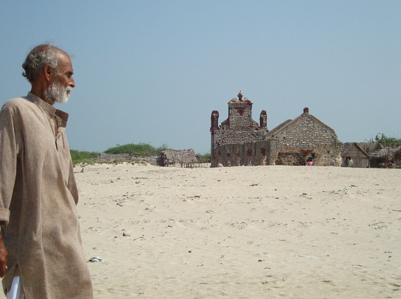 Dhanushkodi rovine edificio sacro