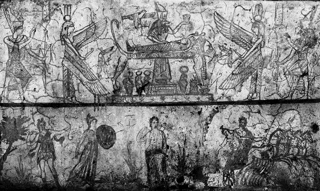 catacombe di Kom el-Shoqafa arte funeraria