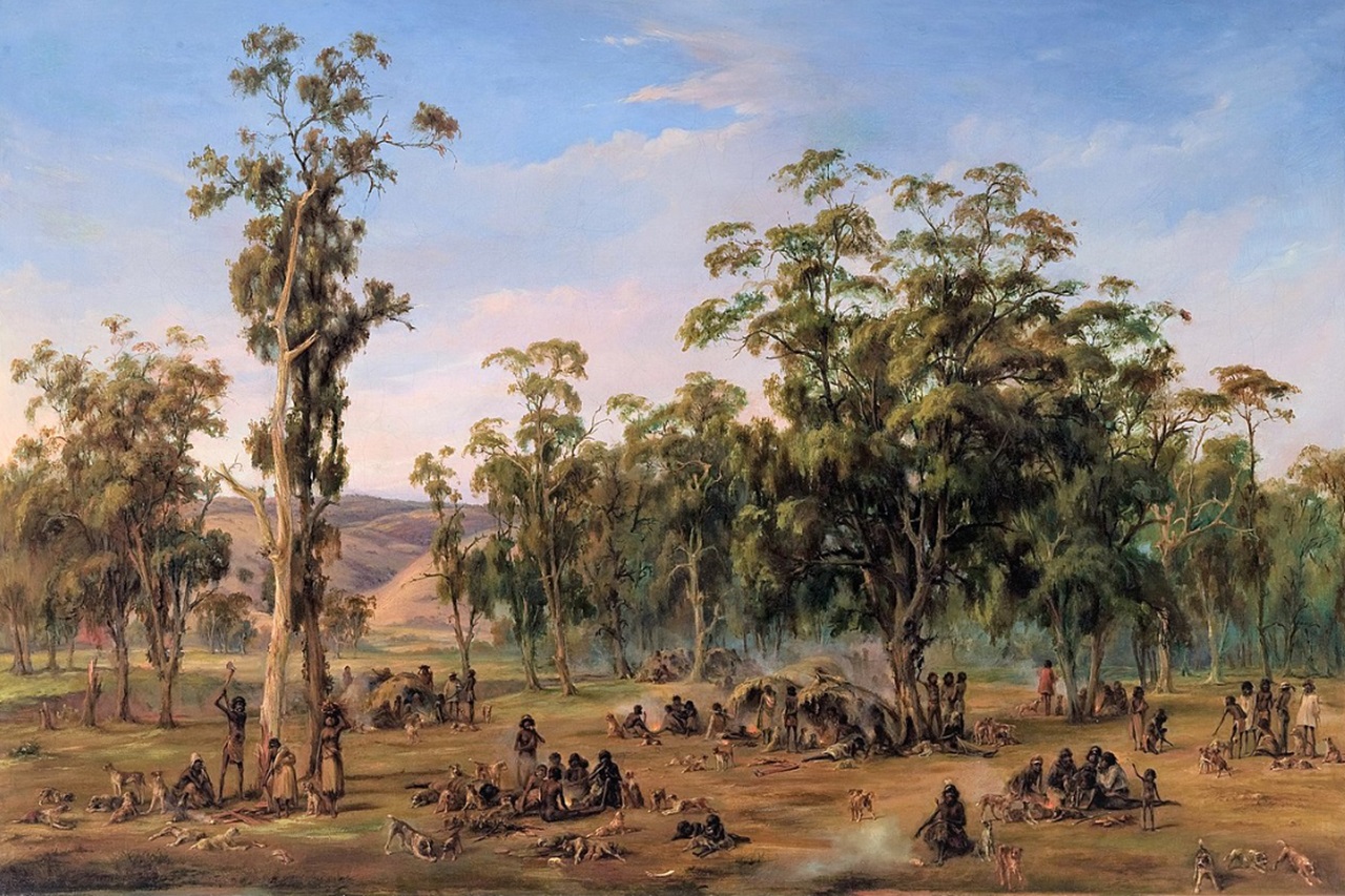 Aborigeni australiani accampamento