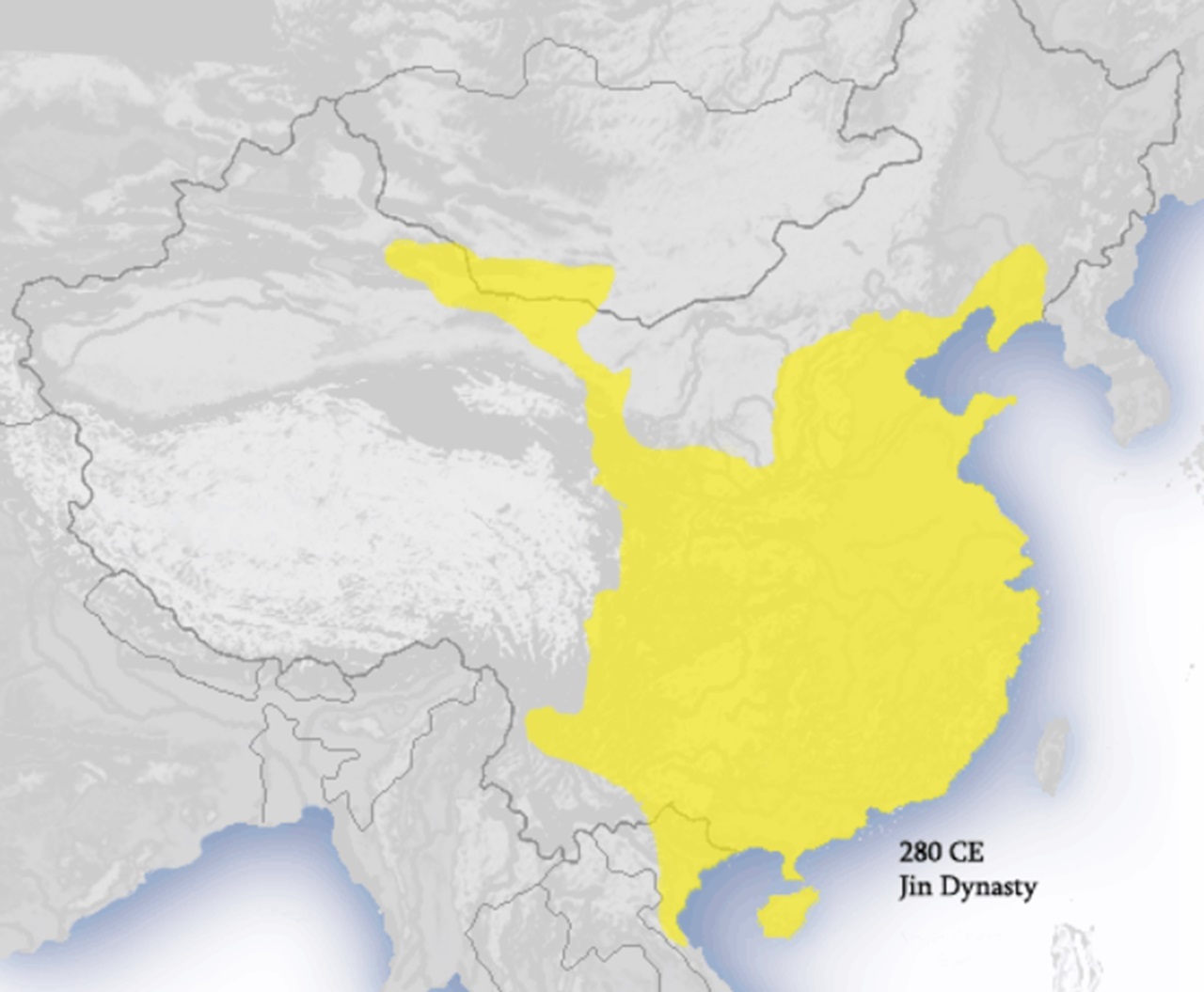 tomba imperiale estensione massima Dinastia Jin