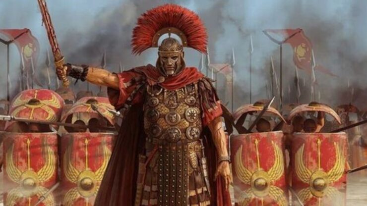 Immagine fantasiosa battaglia romana