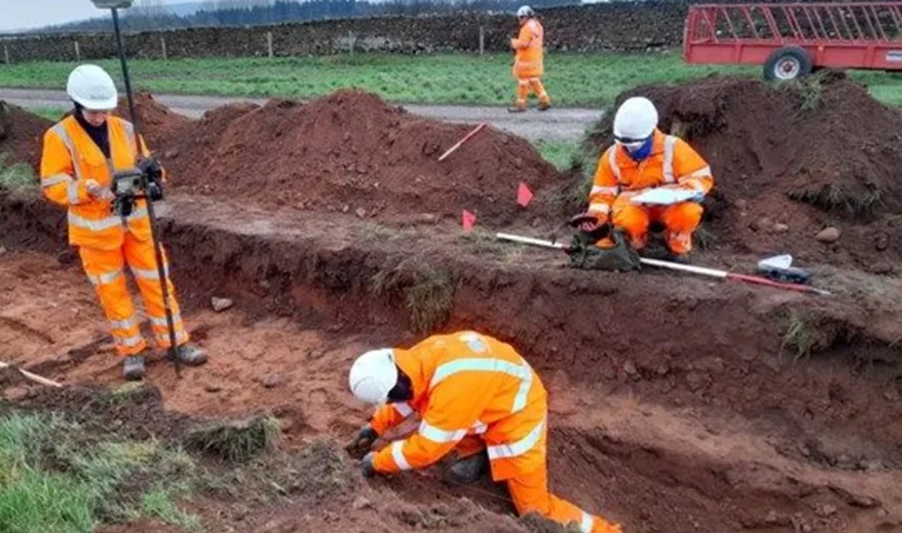 Paleolitico lavori sulla A66