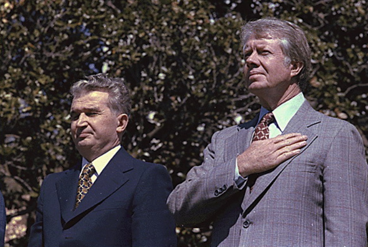 Nicolae Ceaușescu con Carter