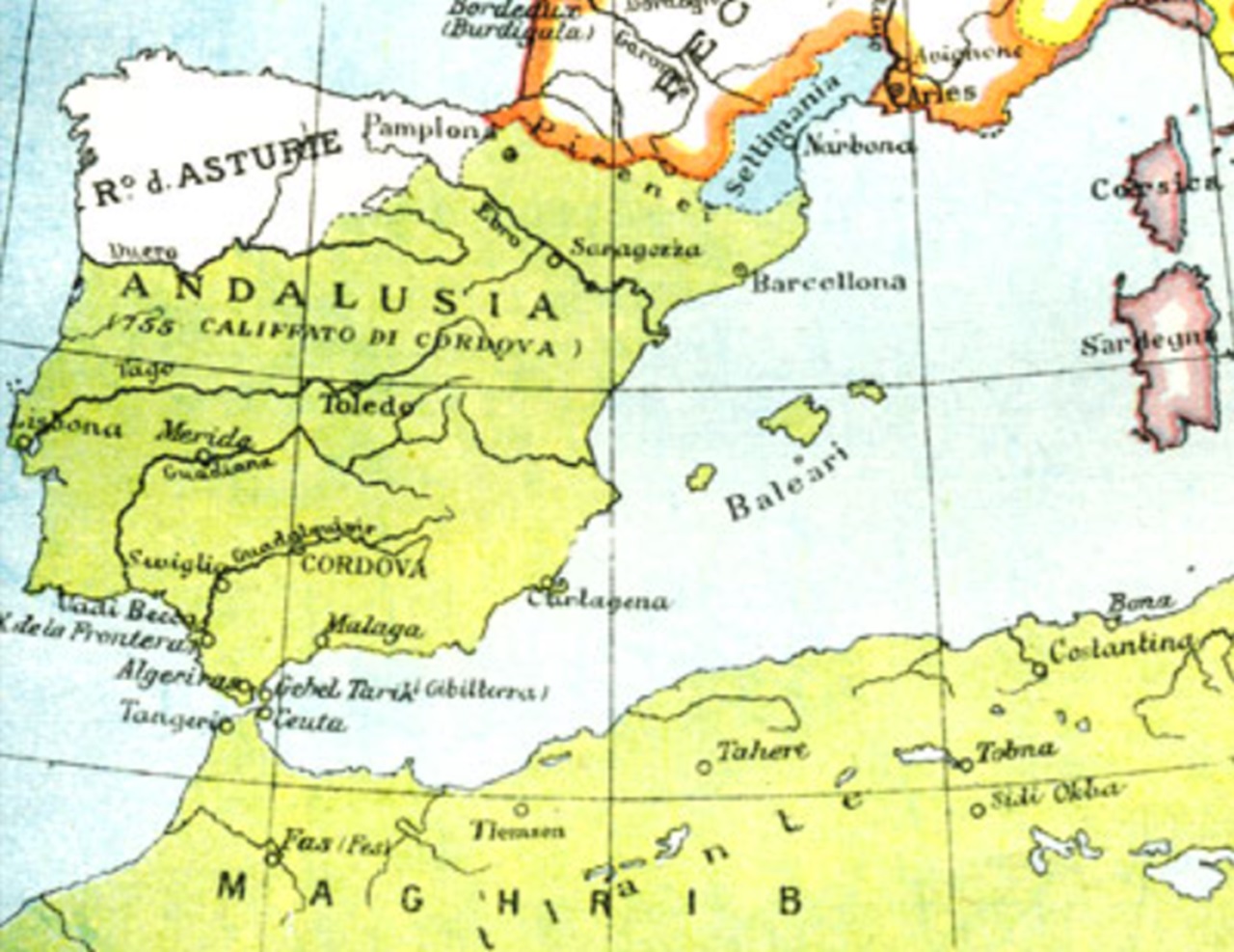 Spada islamica mappa