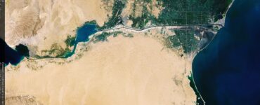 Canale di Suez foto aerea