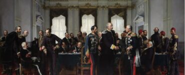 Raffigurazione della riunione delle Grandi Potenze dell'Europa dell'epoca a Berlino