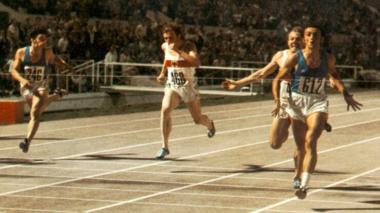 Pietro Mennea foto vittoria Europei 1972