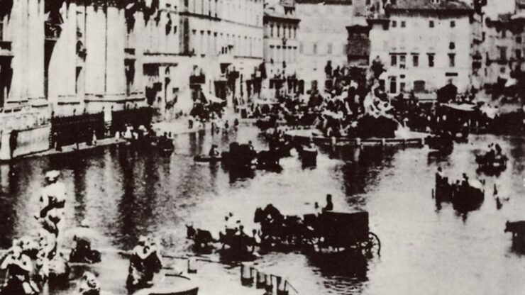 Foto del giorno: il lago di Piazza Navona