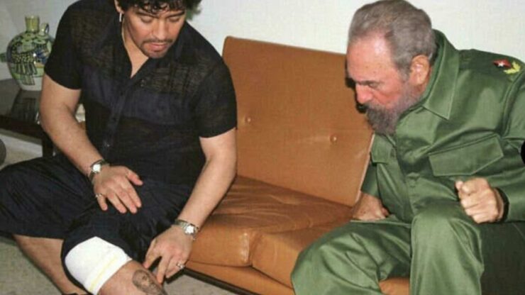 Foto del giorno: Maradona e Castro