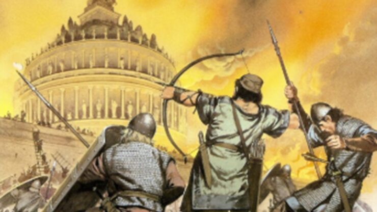 Immagine di fantasia della guerra gotica