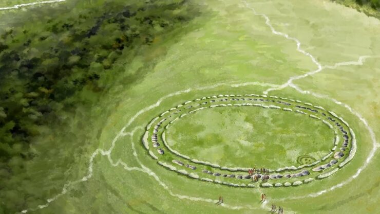 stonehenge flagstones monumento circolare