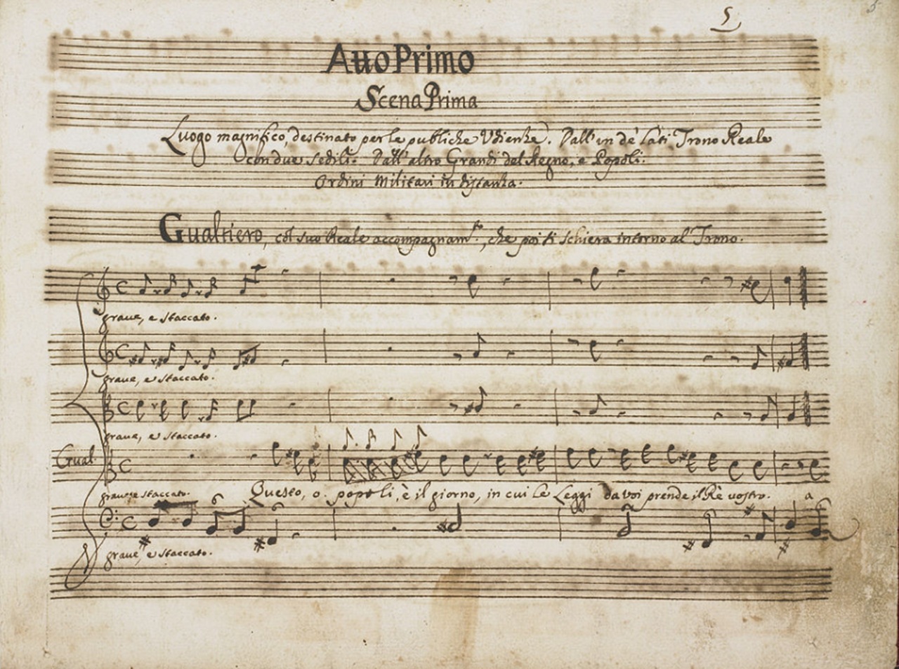2 maggio composizione Scarlatti