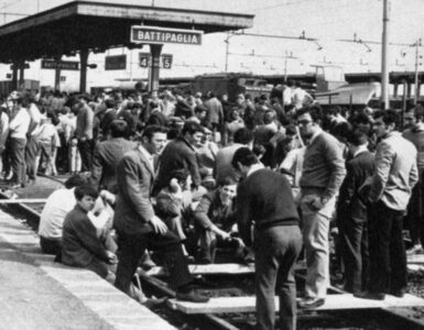 9 aprile foto occupazione ferrovia