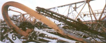antenna radio di Varsavia foto crollo