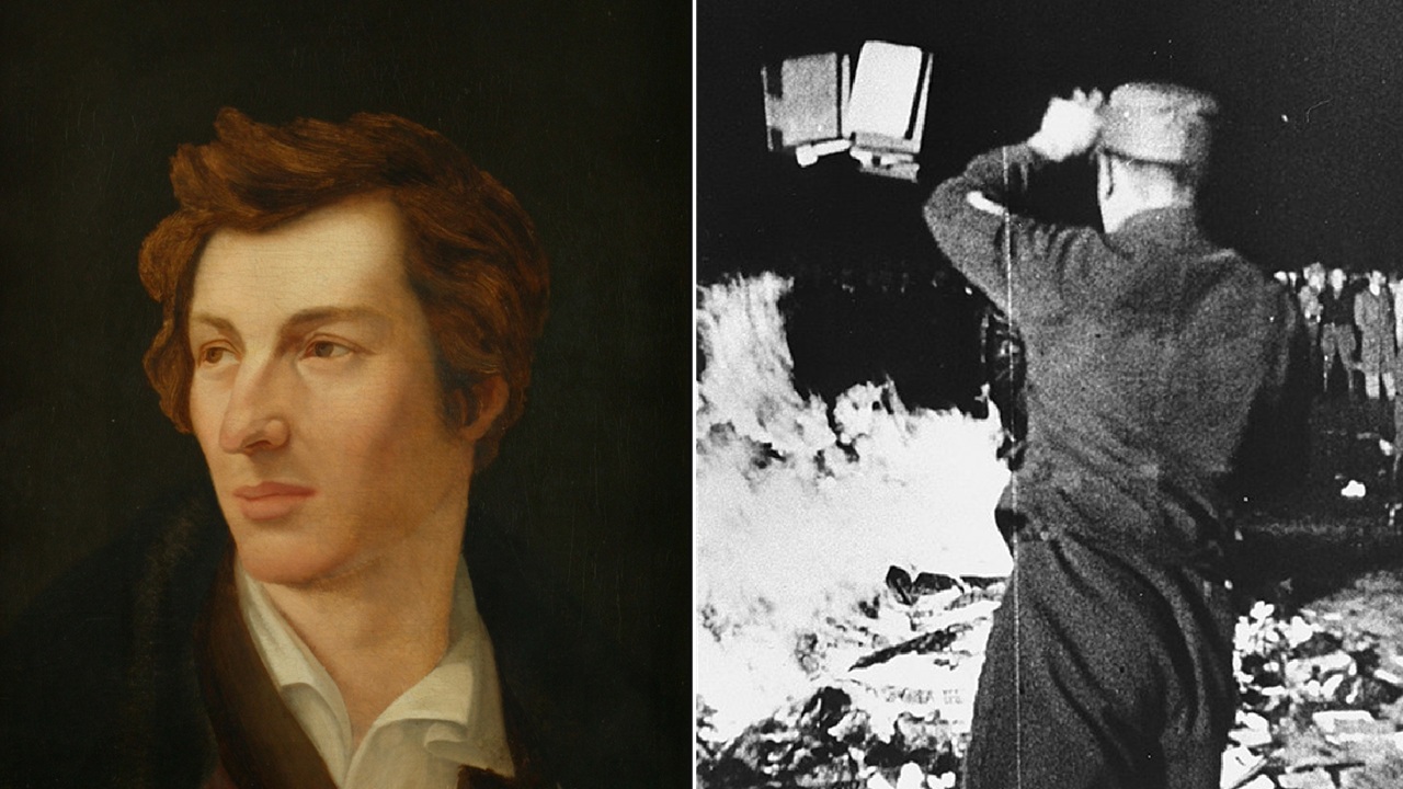 Heinrich Heine e la sua profezia sul rogo dei libri nella Germania del 1933