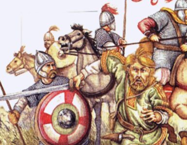 Immagine di fantasia guerrieri germanici