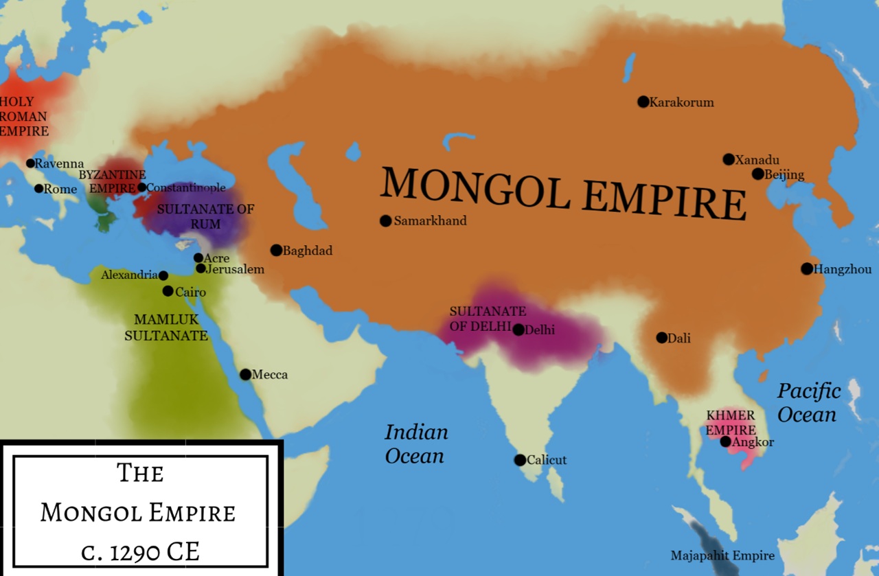 Gengis Khan massima espansione impero
