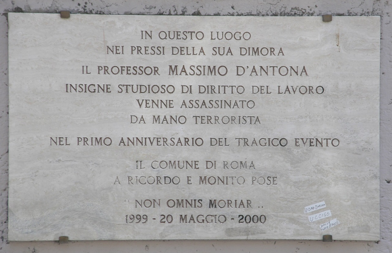 20 maggio targa commemorativa
