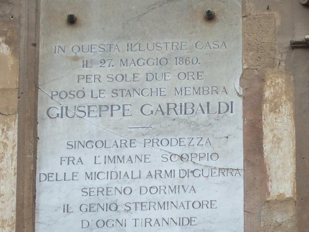 27 maggio targa commemorativa