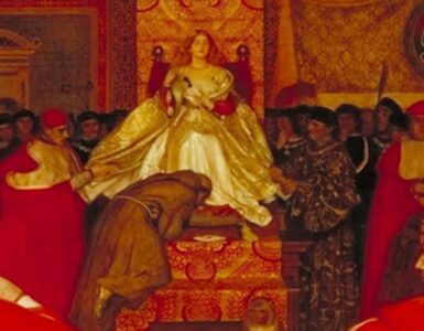 E' una donna a sedere sul trono papale