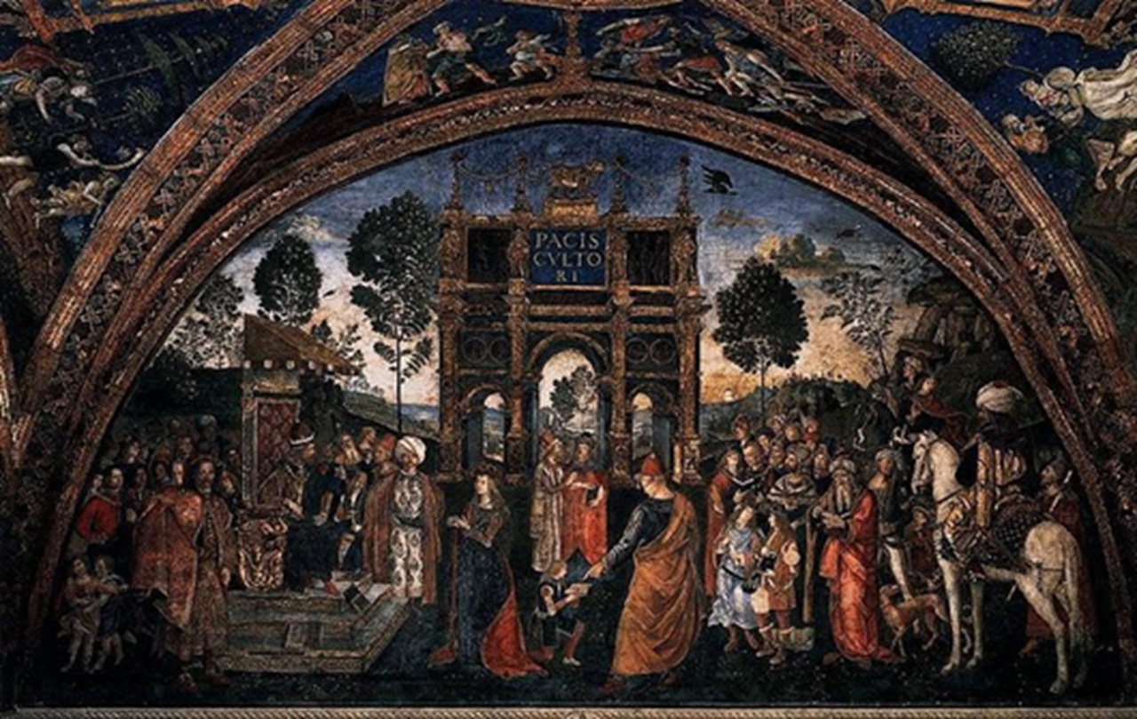 trono papale, arrivo a Ferrara 