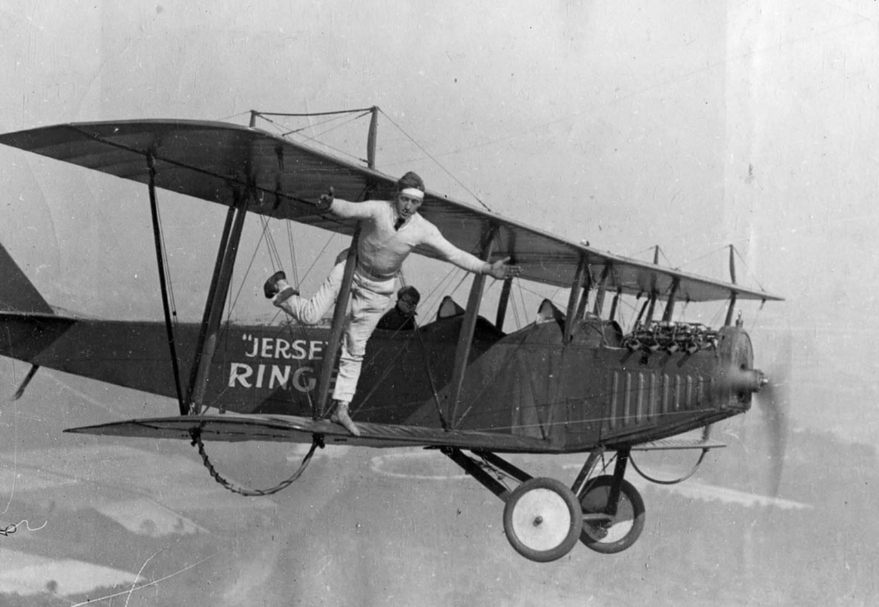 Wing Walking biplano