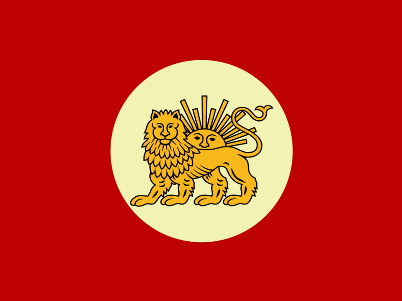 Agha Muḥammad Khān Qājār bandiera Persia XIX secolo