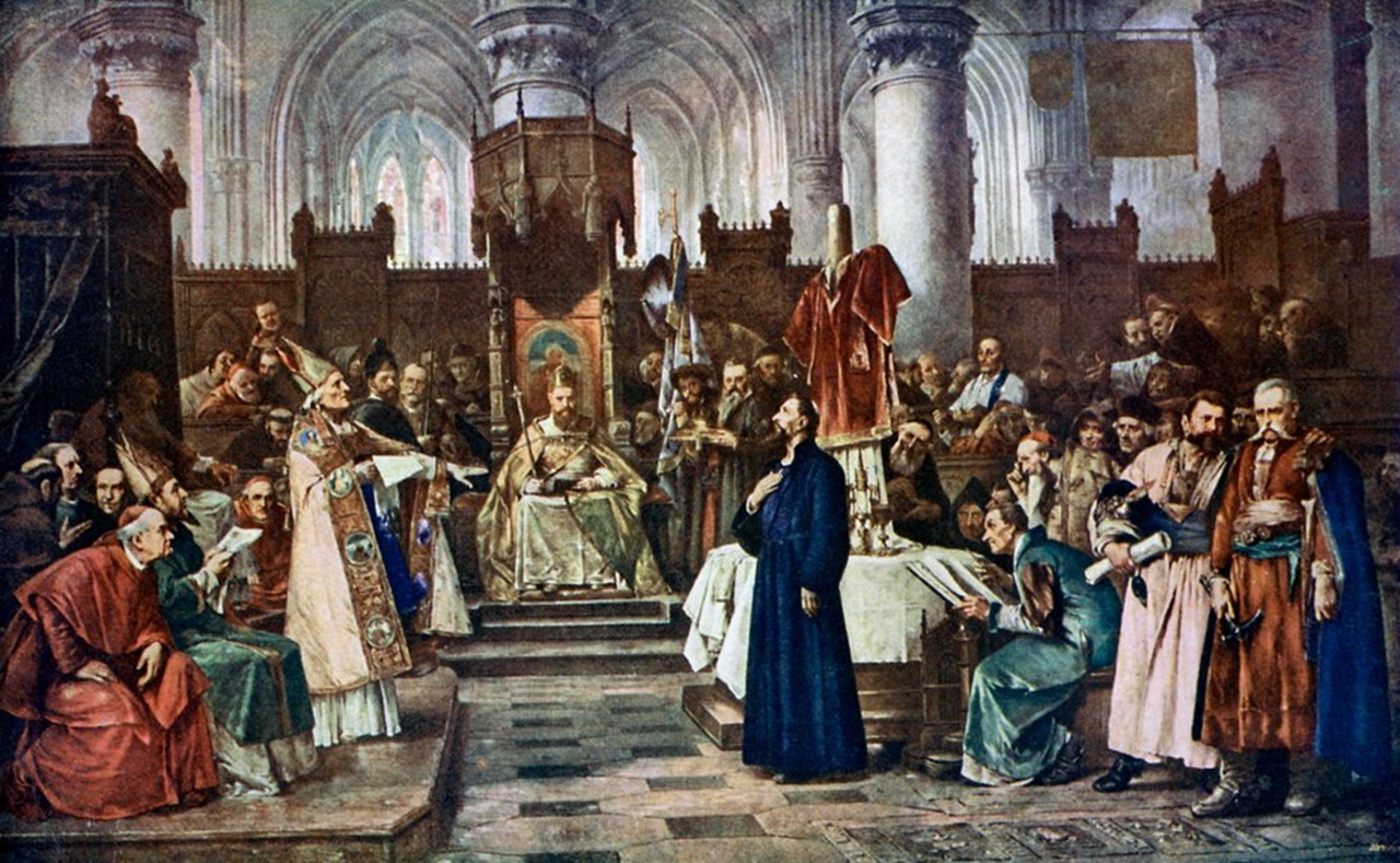 6 luglio Jan Hus di fronte padri conciliari