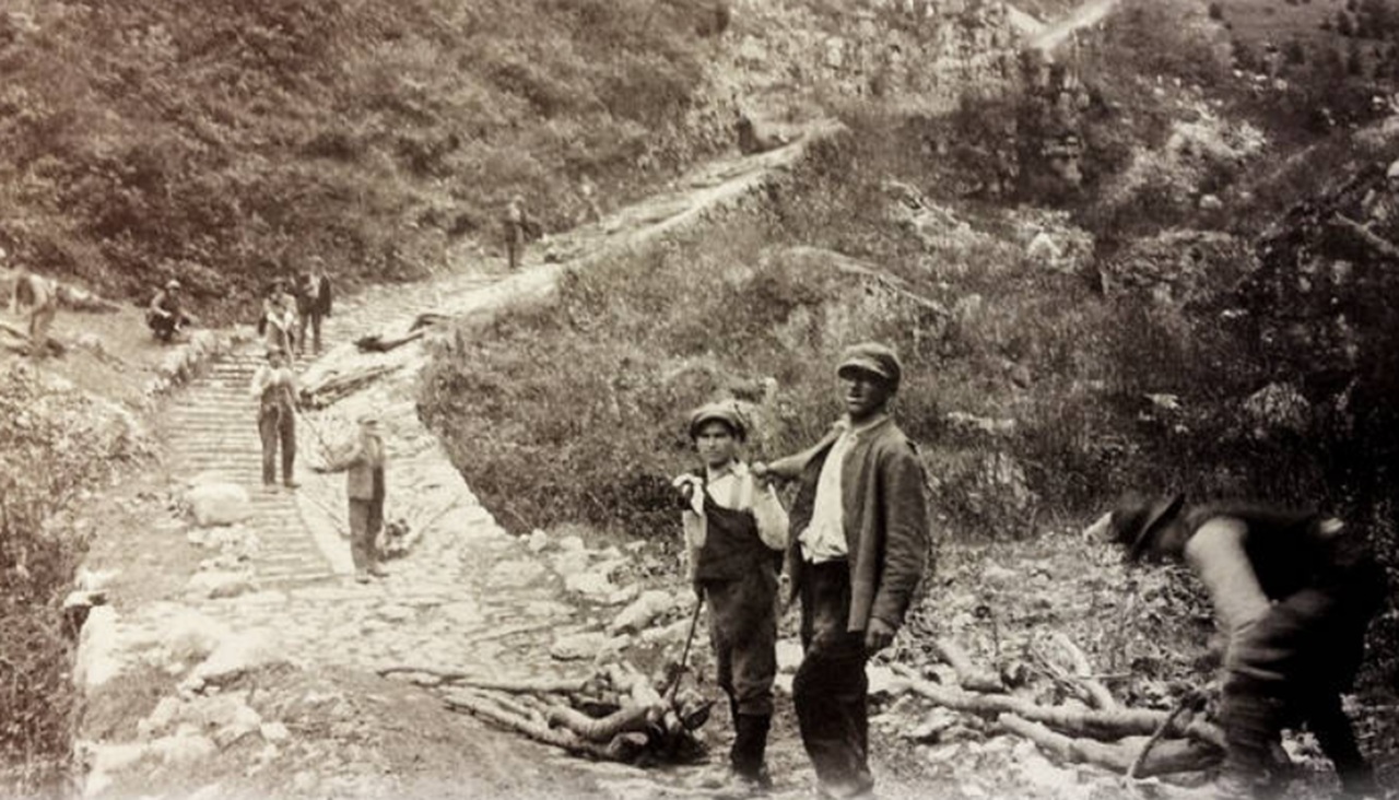 Calà del Sasso foto d'epoca