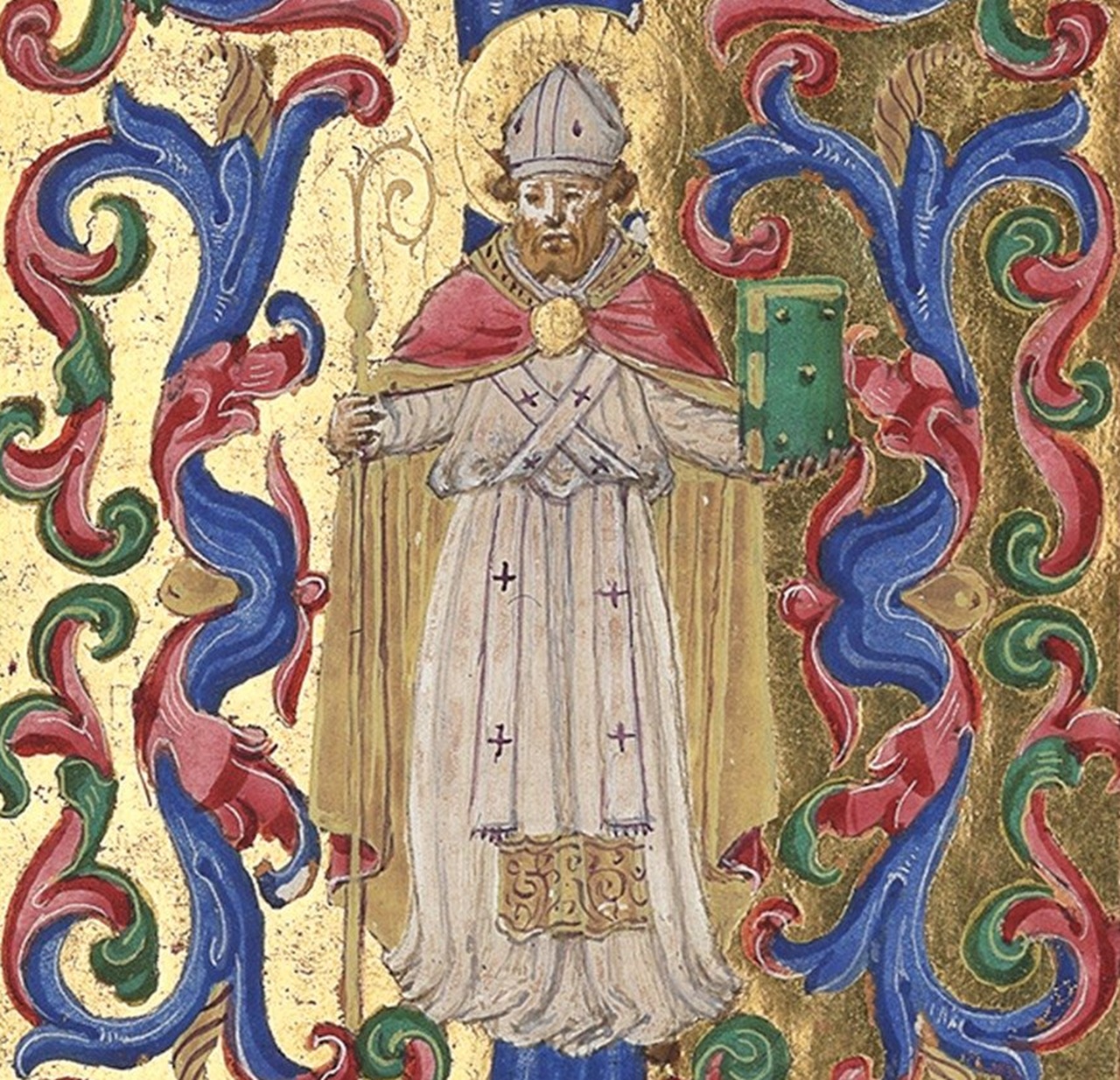 santo patrono di Internet Isidoro affresco
