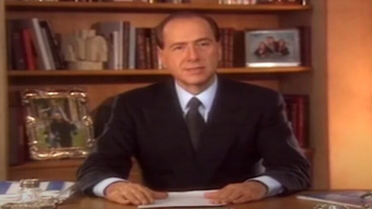Foto del giorno: "L'Italia è il Paese che amo", la discesa in campo del Cavaliere