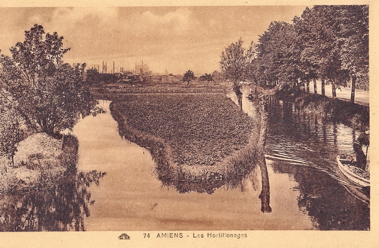 Hortillonnages di Amiens primi anni del Novecento