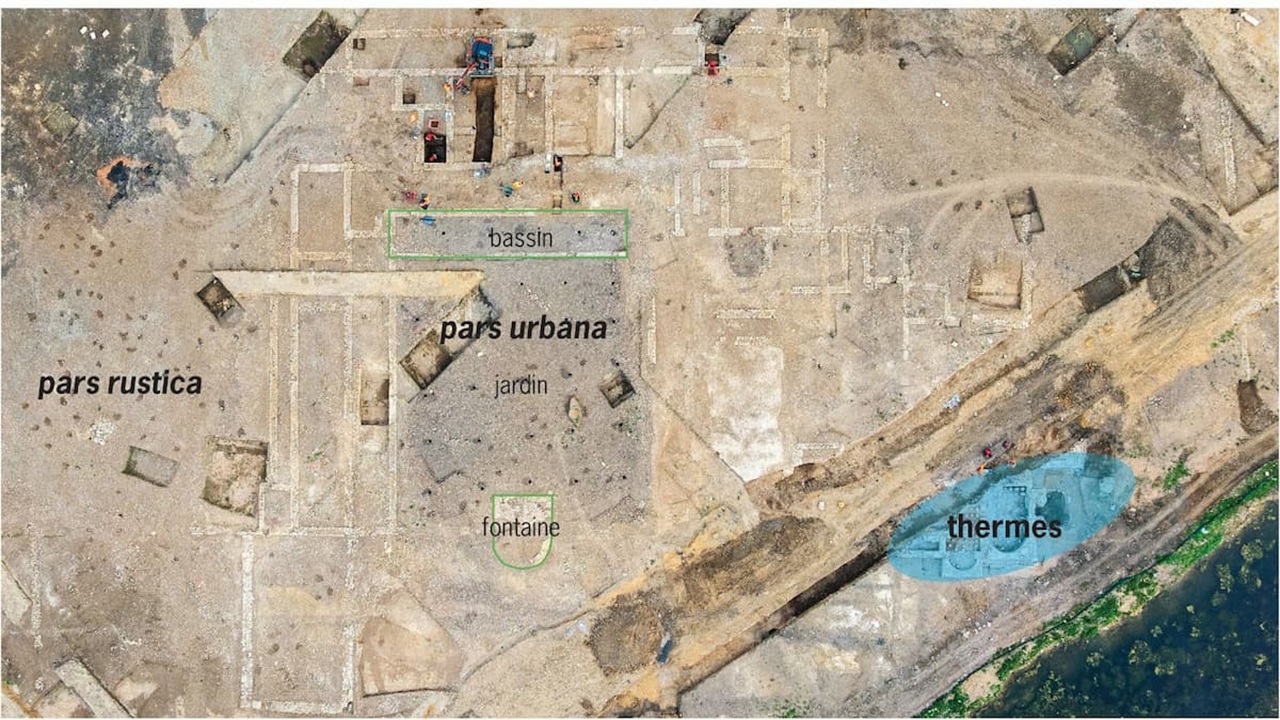 villa romana mappa