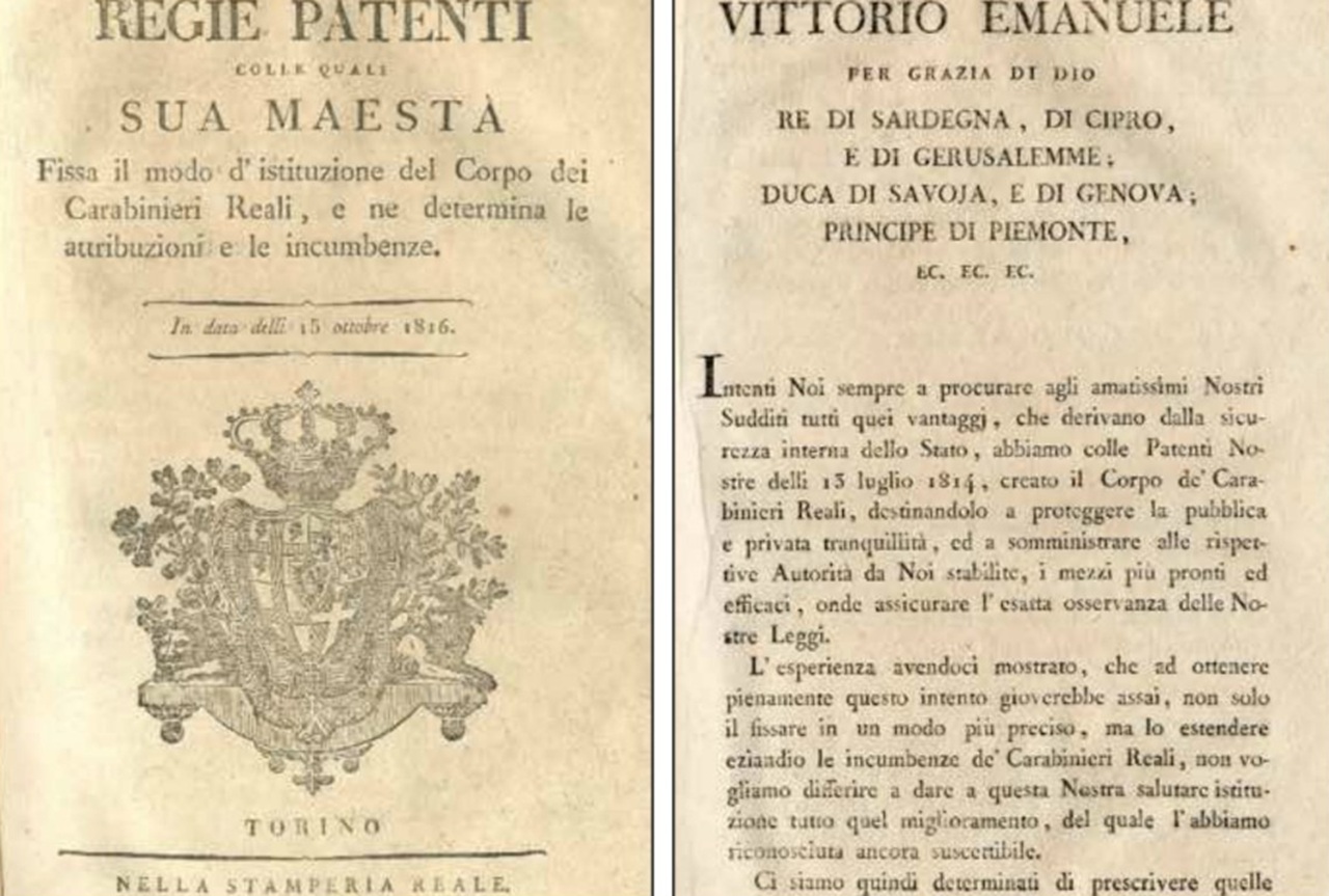 13 luglio regie patenti