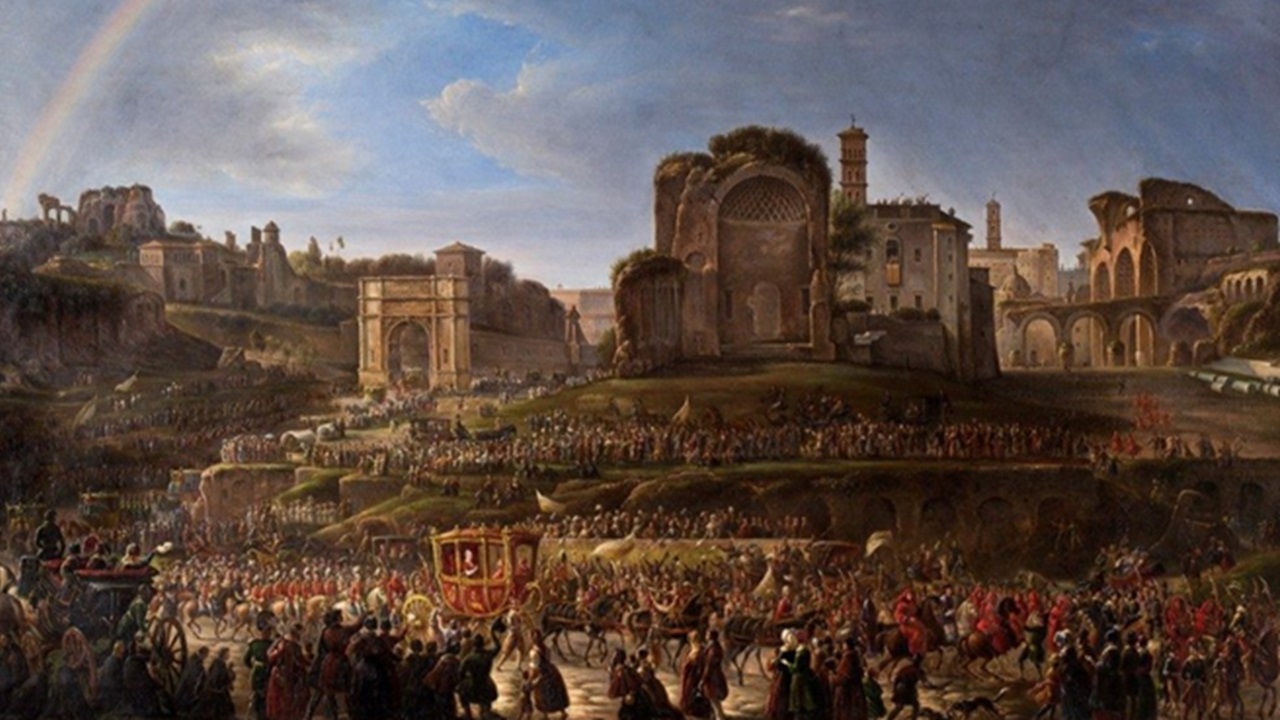 16 luglio, Roma passeggiata papale 
