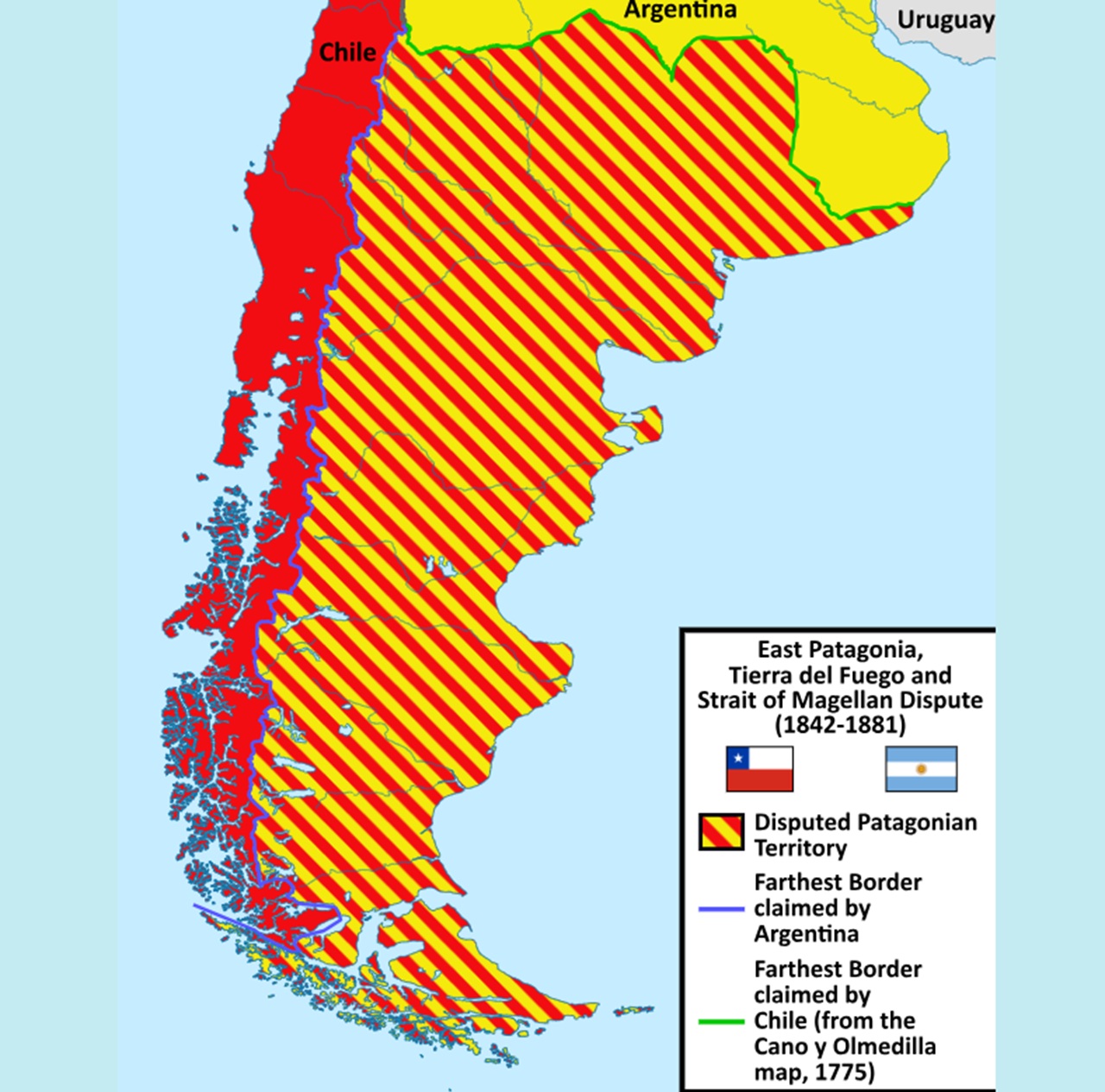 23 luglio confini Argentina Cile