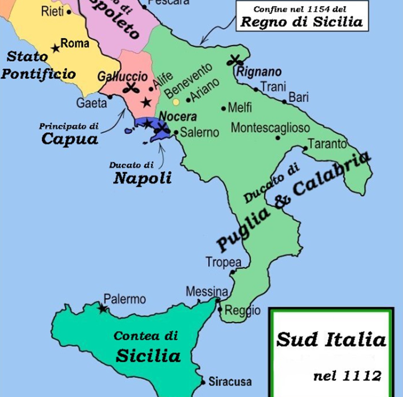 24 luglio mappa domini normanni XII secolo