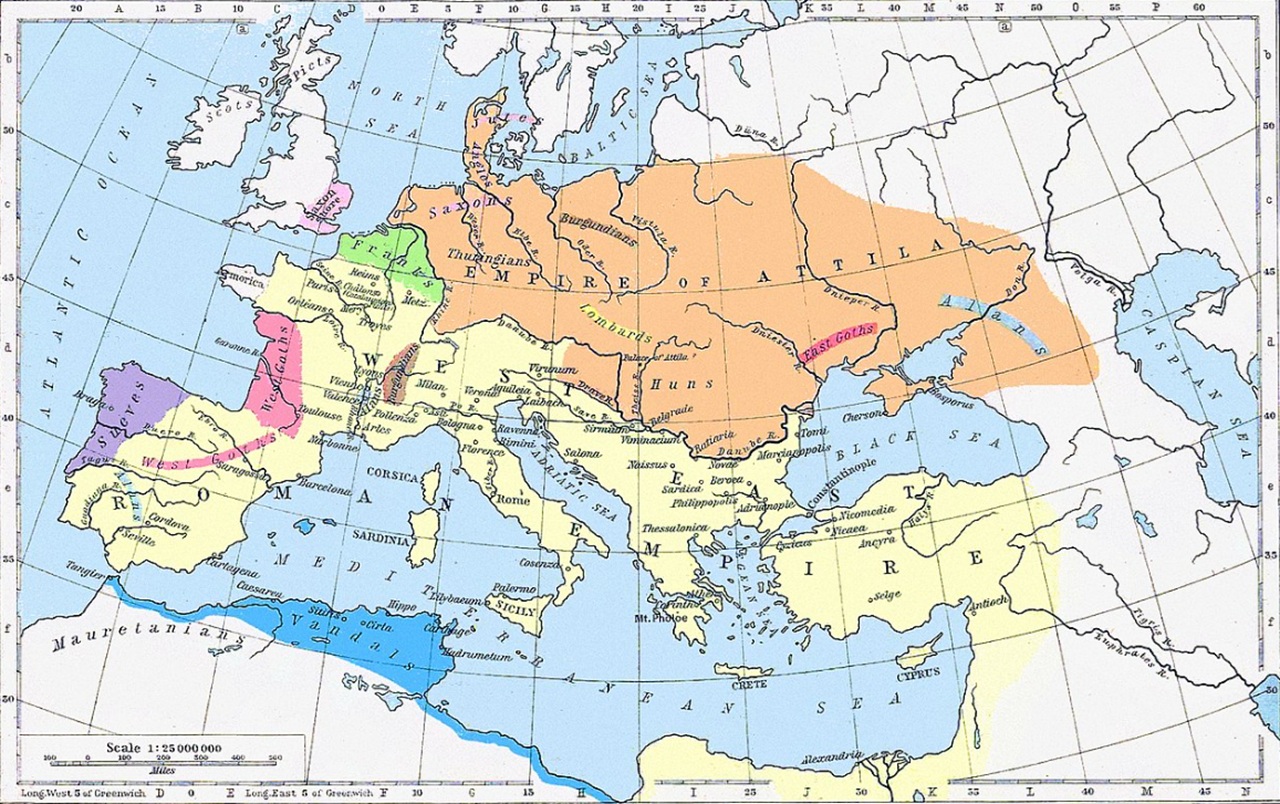 Aquileia estensione impero Unni