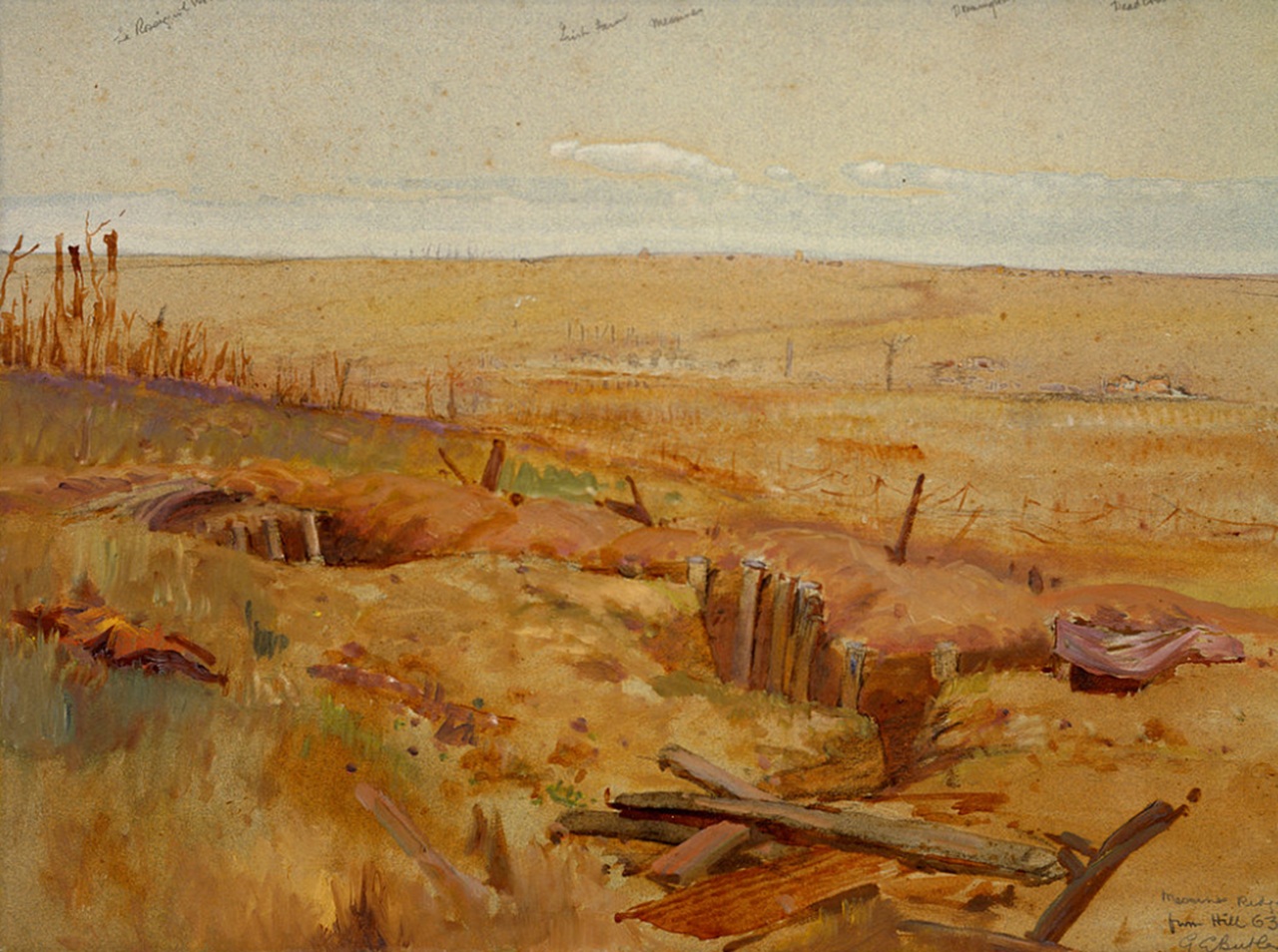 Messines ridge dipinto britannico
