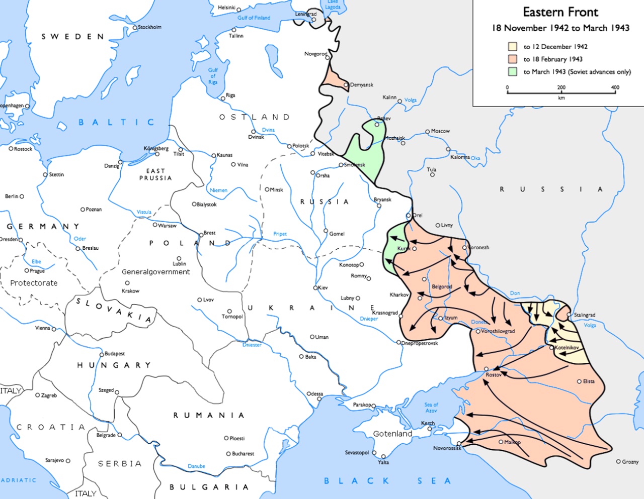 Ritirata mappa scontri offensive russe