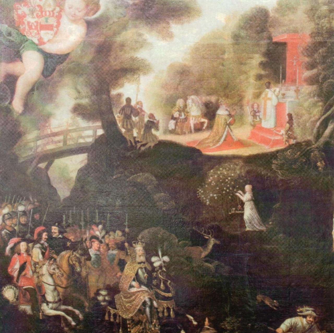 cespuglio di rose dipinto inaugurazione cattedrale