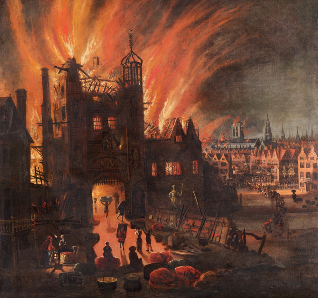 statua pubblica grande incendio 1666