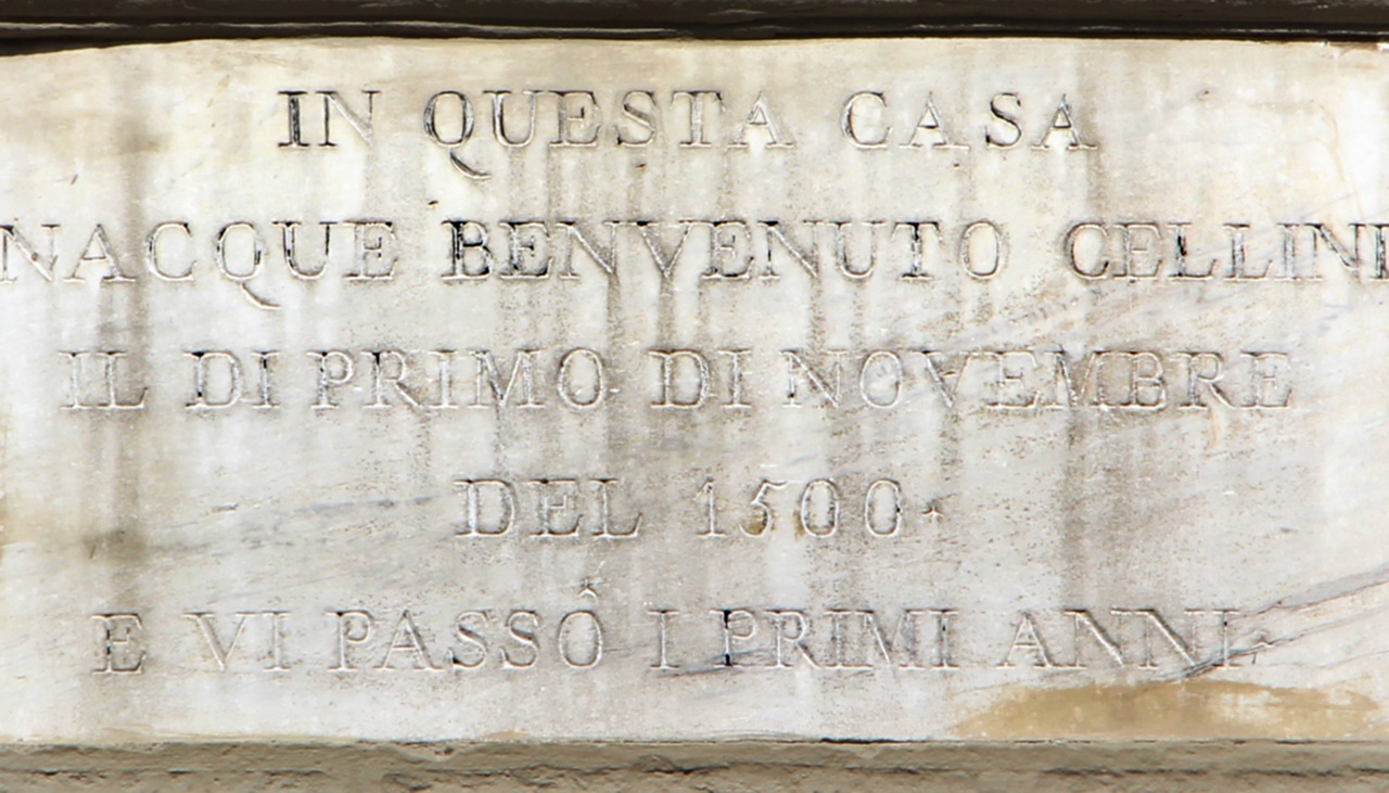 Benvenuto Cellini targa casa