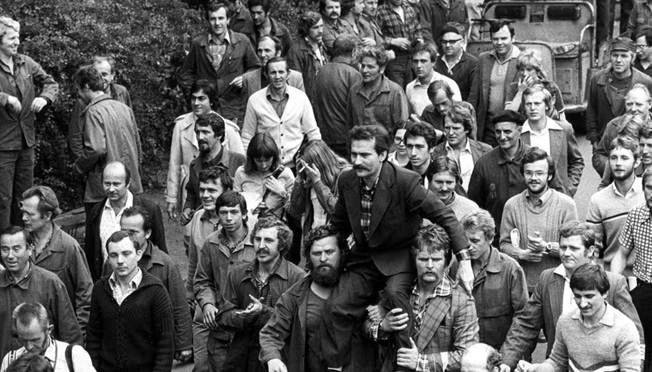 14 agosto Lech Wałęsa protesta