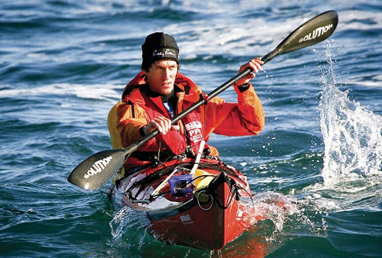 Andrew McAuley in kayak
