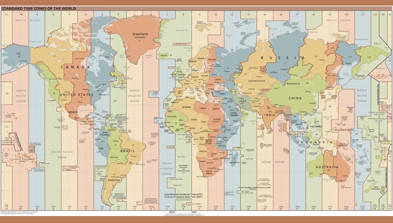 fusi orari mondo standard time