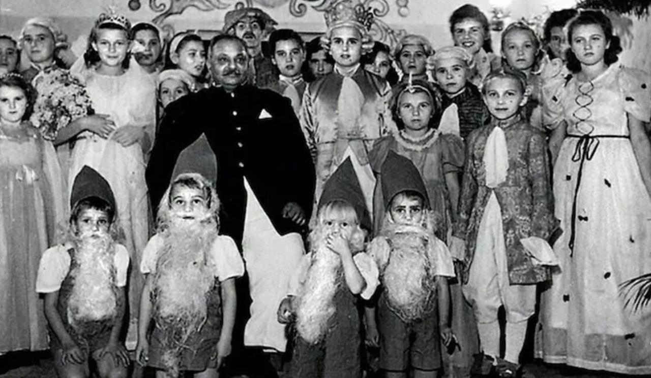 Maharaja con gli orfani polacchi