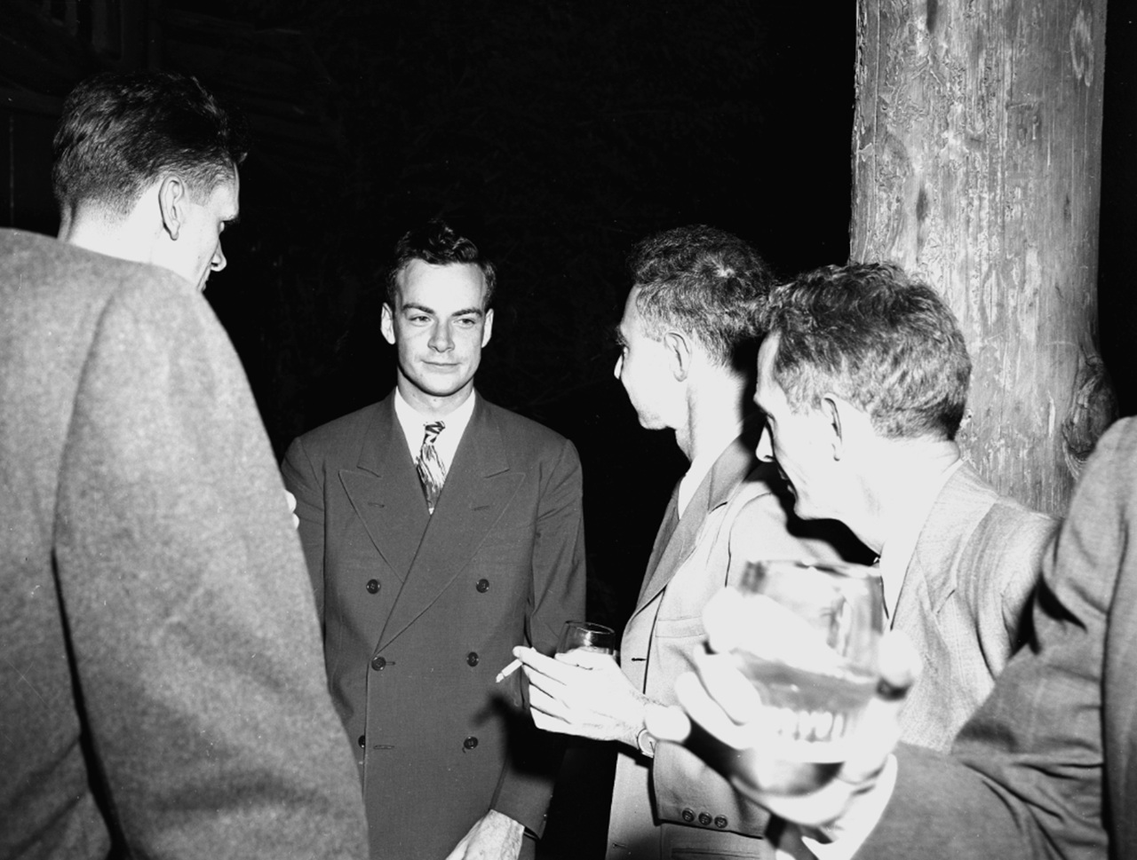 Richard Feynman insieme a Robert Oppenheimer
