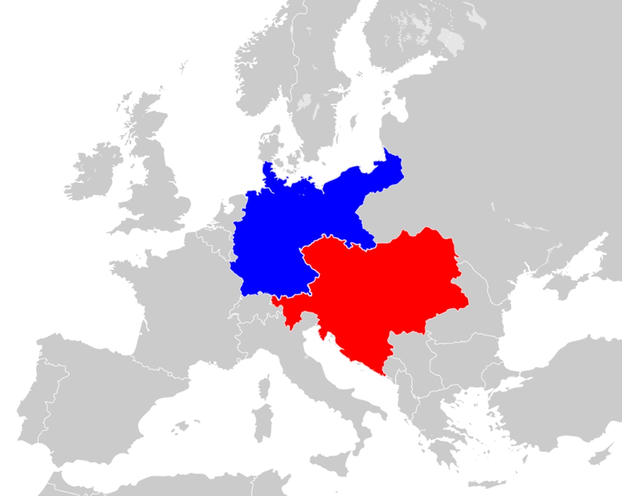 7 ottobre in blu Germania, in rosso Austria-Ungheria