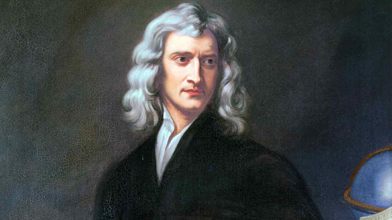 Diamond foto ritratto Isaac Newton